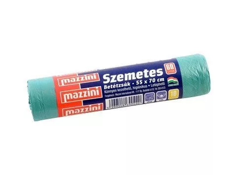Mazzini újrahasznosított szemeteszsák 60L 10 db - Bio és natúr tisztítószerek