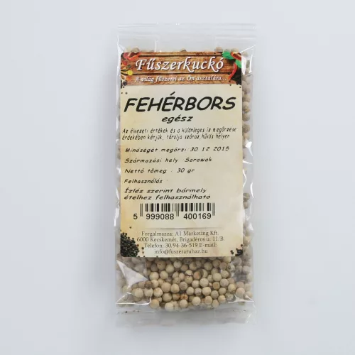 Lakhsmy fehér bors egész 30 g - Bio és natúr élelmiszerek
