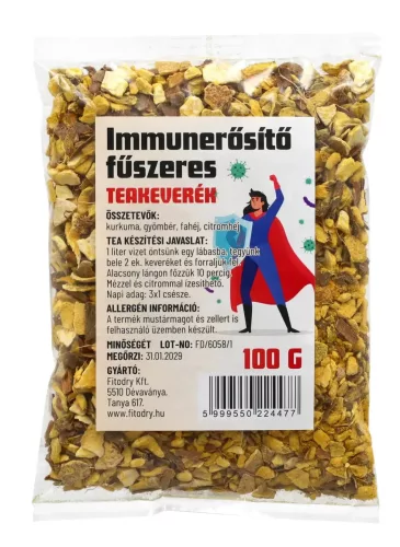 Fitodry immunerősítő fűszeres teakeverék 100 g – Gyümölcstea