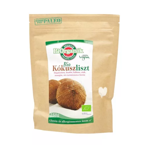 Biorganik bio kókuszliszt 250 g - Bio és natúr élelmiszerek