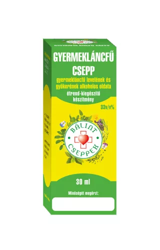 Bálint gyermekláncfű cseppek 30 ml közeli lejárat 2025.03.17. - Bio és natúr étrendkiegészítők