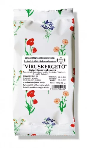 GYÓGYFŰ "VÍRUSKERGETŐ" TEAKEVERÉK 50 g - Bio és natúr élelmiszerek