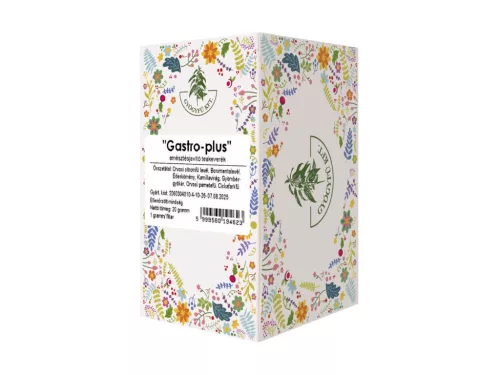 Gyógyfű gastro-plus emésztéstjavító teakeverék filteres 20x1g 20 g – Gyomor, emésztés
