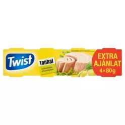 Twist tonhaltörzs olívaolajban 6x80 g 480 g - Bio és natúr élelmiszerek