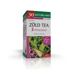 Naturland tea zöld tea echináceával filteres 20 db - Bio és natúr élelmiszerek