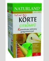 Naturland Gyümölcstea Körte-Citromfű 20 filter - Bio és natúr élelmiszerek