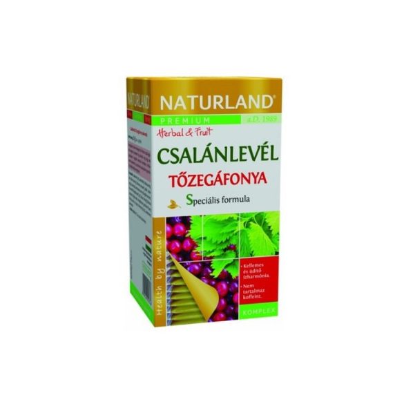 Naturland csalánlevél tőzegáfonya tea 20x1,2 g 24 g