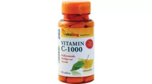 Vitaking c-vitamin 1000mg bioflavin+acerola+csipkebogyó tabl 90 db - Bio és natúr étrendkiegészítők