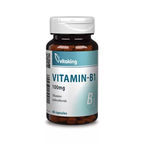 Vitaking B1-Vitamin Kapszula 100Mg 60 db - Bio és natúr étrendkiegészítők