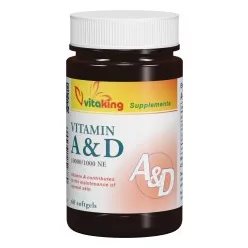 Vitaking a & d lágyzselatin kapszula 60 db - Bio és natúr étrendkiegészítők