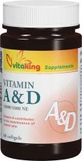 Vitaking a & d lágyzselatin kapszula 60 db - Bio és natúr étrendkiegészítők