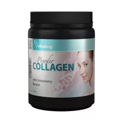 Vitaking collagen powder strawberry eper ízű kollagén por 330 g - Bio és natúr étrendkiegészítők