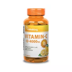 Vitaking vitaminc-1000 + d-4000ne tabletta 90 db - Bio és natúr étrendkiegészítők