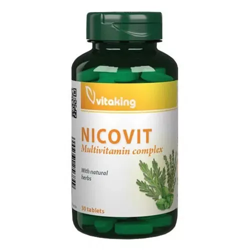 Vitaking NicoVit multivitamin 30 db  tabletta - Bio és natúr étrendkiegészítők
