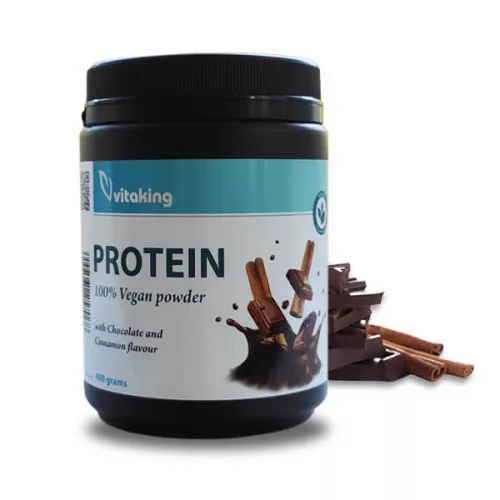 Vitaking vegán protein por csokoládé fahéj ízű 400 g - 