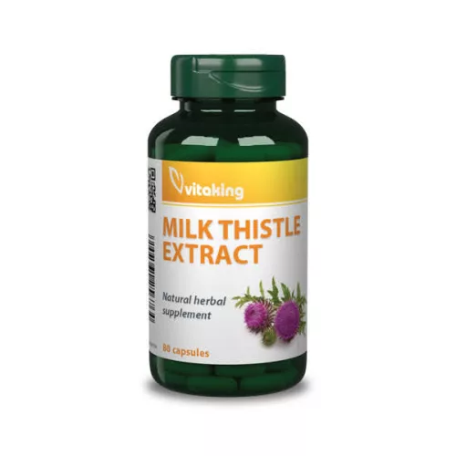 Vitaking máriatövis extract 500 mg kapszula 80 db - Bio és natúr étrendkiegészítők