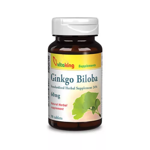 Vitaking ginkgo biloba 60mg kapszula 90 db - Bio és natúr étrendkiegészítők
