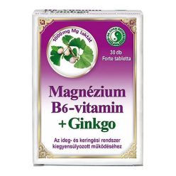 Dr.chen magnézium b6-vitamin+ginkgo forte tabletta 30 db - Bio és natúr étrendkiegészítők