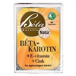 Dr.chen béta-karotin+e-vitamin+cink kapszula 60 db - Bio és natúr étrendkiegészítők