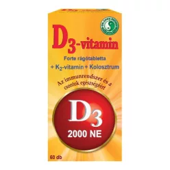 Dr.chen d3-vitamin forte rágótabletta 60 db - Bio és natúr étrendkiegészítők