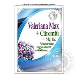Dr.chen valeriana max+citromfű tabletta 30 db