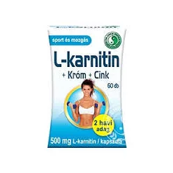 Dr.chen l-karnitin 500, króm és cink kapszula 60 db - Bio és natúr étrendkiegészítők