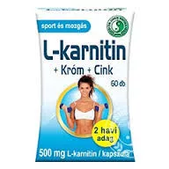 Dr.chen l-karnitin 500, króm és cink kapszula 60 db - Bio és natúr étrendkiegészítők