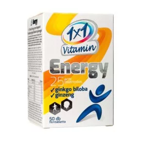 1x1 vitamin energy étrendkiegészítő filmtabletta 50 db - Bio és natúr étrendkiegészítők