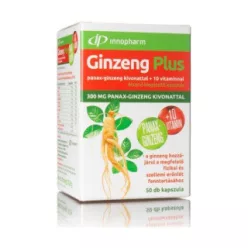 Innopharm ginzeng plus panax-ginzeng kivonattal +10 vitaminn 50 db - Bio és natúr étrendkiegészítők