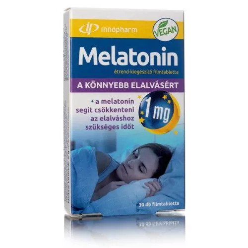 INNOPHARM MELATONIN FILMTABLETTA 30 DB - Bio és natúr étrendkiegészítők