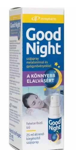 INNOPHARM GOOD NIGHT SZÁJSPRAY 25ML - Bio és natúr étrendkiegészítők