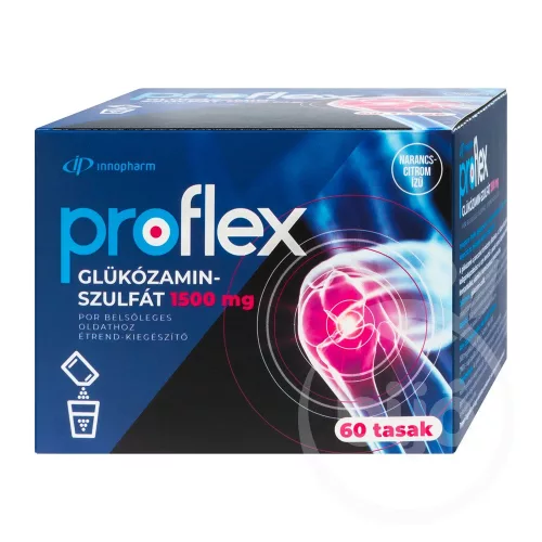 Innopharm proflex 1500mg glükózamin narancs-citrom ízű por belsőleges oldathoz 60 db - 