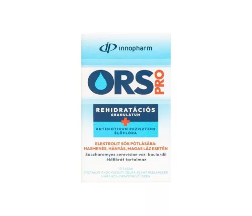 Innopharm ors pro speciális gyógyászati célra szánt élelmiszer rehidratációs granulátum narancs-grapefruit ízben 10 db - 