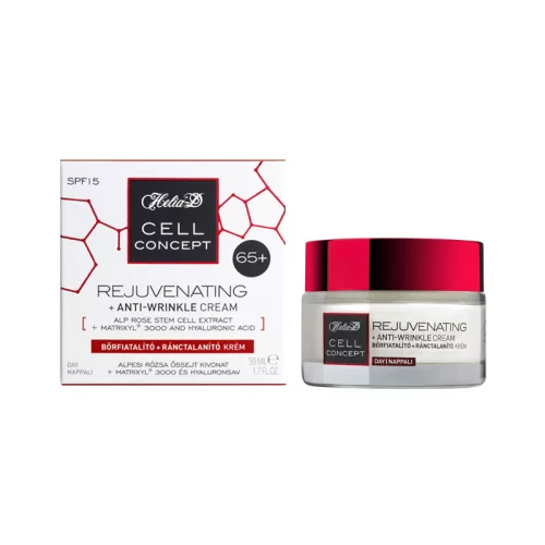 Helia-D cell concept 65+ bőrfiatalító+ránctalanító krém nappali 50 ml - Bio és natúr kozmetikumok