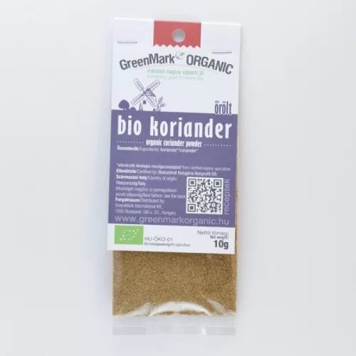 Greenmark bio koriander őrölt 10 g - Bio és natúr élelmiszerek