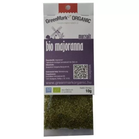 Greenmark bio majoranna morzsolt 10 g - Bio és natúr élelmiszerek