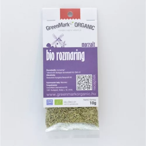 Greenmark bio rozmaring morzsolt 10 g - Bio és natúr élelmiszerek