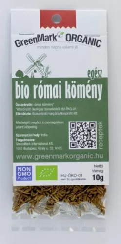 Greenmark bio római kömény egész 10 g - Bio és natúr élelmiszerek
