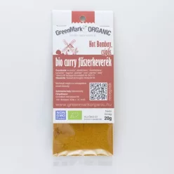 Greenmark bio curry fűszerkeverék csípős hot bombay 20 g - Bio és natúr élelmiszerek