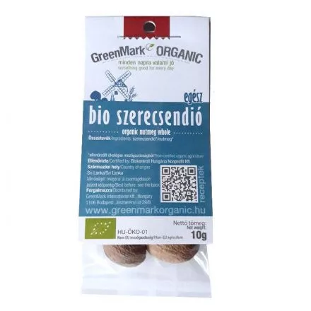 Greenmark bio szerecsendió egész 10 g - Bio és natúr élelmiszerek