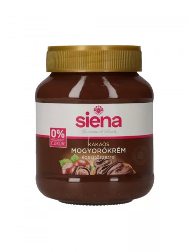 Siena kakaós mogyorókrém édesítőszerrel 400 g - Bio és natúr élelmiszerek