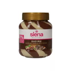 Siena duo mix kakaós mogyorós tejkrém édesítőszerrel 400 g - Bio és natúr élelmiszerek