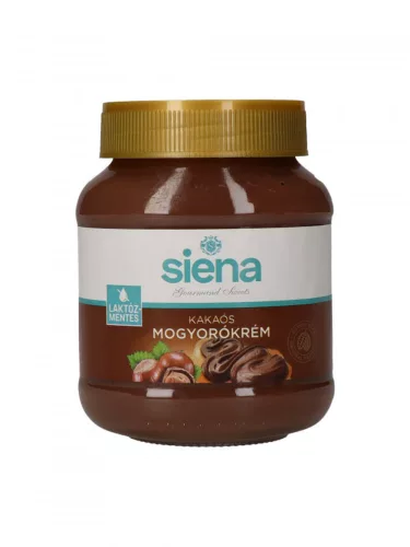 Siena kakaós mogyorókrém laktózmentes 400 g - Bio és natúr élelmiszerek