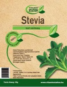 Vitamin Station stevia levél szárítmány 50 g - Bio és natúr élelmiszerek