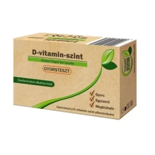Vitamin Station d-vitamin-szint gyorsteszt 1 db - Bio és natúr étrendkiegészítők