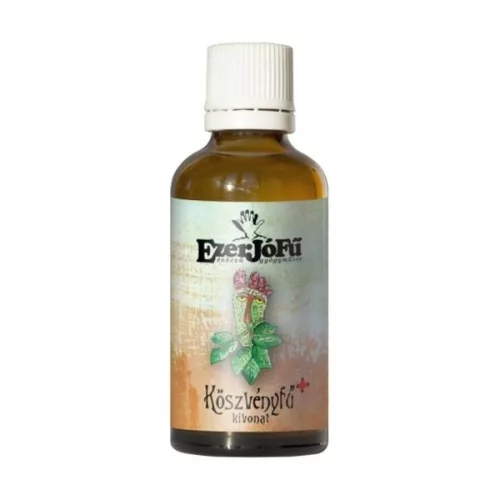 Ezerjófű köszvényfű+ kivonat 50 ml - Bio és natúr étrendkiegészítők