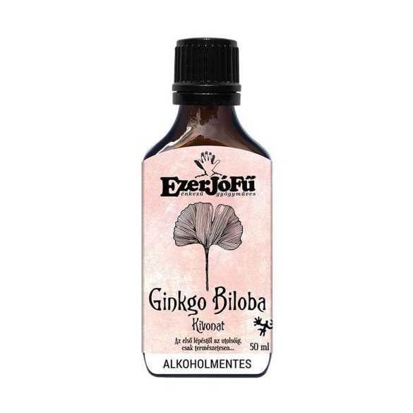 EzerJóFű Ginkgo Biloba kivonat 50ml alkoholmentes, növényi glicerinnel