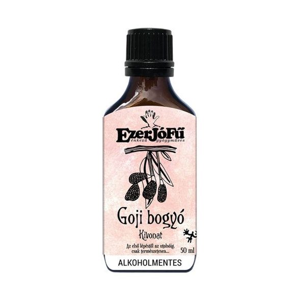 EzerJóFű Goji bogyó kivonat 50ml alkoholmentes, növényi glicerinnel