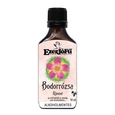 Ezerjófű bodorrózsa kivonat 50 ml - Bio és natúr kozmetikumok