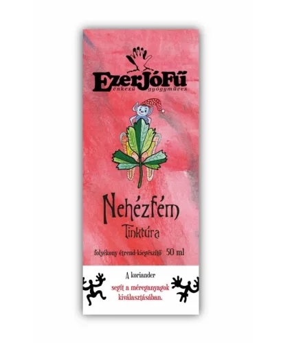 Ezerjófű nehézfém tinktúra 50 ml - Bio és natúr étrendkiegészítők